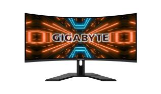 (34) Gigabyte G34WQC (VA 4K zakrzywiony 1500R, 3440x1440, 350, 1ms, 120% sRGB, HDR 400, 144Hz) (2xHDMI 2.0, 2xDP 1.4) głośniki, czarny