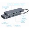 Gembird USB-C (1xUSB-C, 4xUSB 3.1, 1xVGA, 1xHDMI, 1xDP, 1xLAN, 1xCzytnik kart, 1xAudio) [A-CM-COMBO8-01]