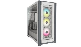 Corsair iCUE 5000X RGB Mid-Tower ATX Tempered Glass White QL Edition (szkło hartowane) (1x USB-C 3.1, 3x USB 3.0) (4x2.5, 2x3.5) [CC-9011233-WW]