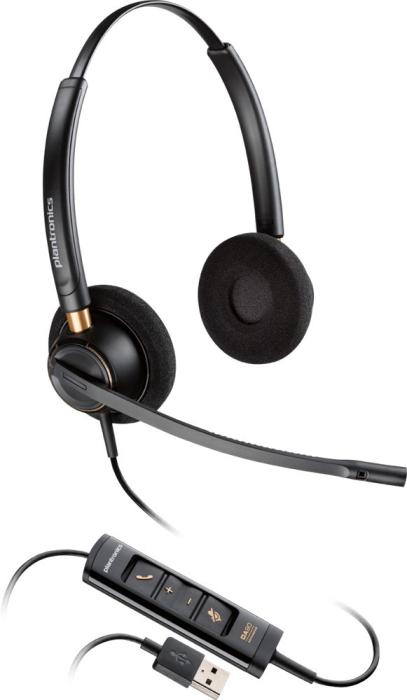 Poly EncorePro 525 8225 USB-A/USB-C (czarny kabel) [218274-01]