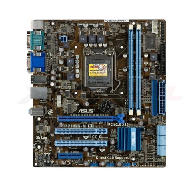 Asus P7H55-M LE (Intel H55) [S1156, 2xDDR3, 1xPCI-E, KG, microATX] (używana)