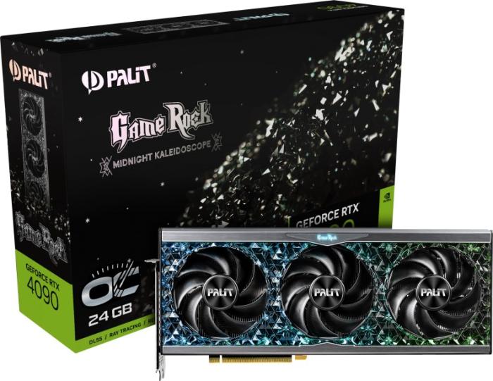 GeForce PCI-E RTX4090 Palit 24GB GDDR6X XLR8 GameRock OC [NED4090S19SB-1020G] (1xHDMI 2.1, 3xDP 1.4a) (384-bit, PCI-E 4.0)