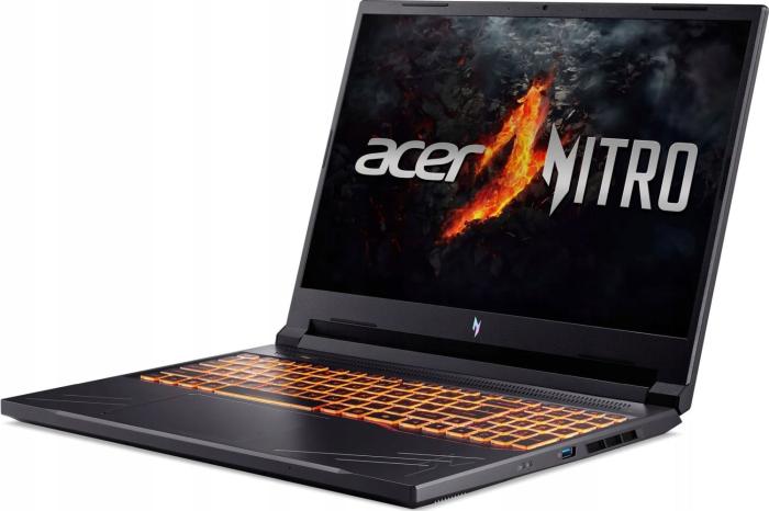 Acer Nitro 16 V [NH.QP0EP.00Y] 8-Core Ryzen 7 8845HS/16 1920x1200 matowa IPS 165Hz / 16GB DDR5 (max 32GB) / 1TB / RTX4060 8GB / pk / 2.5kg / Win11Home (czarny)