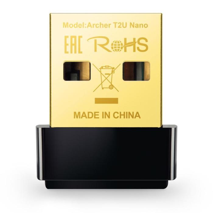 TP-Link 802.11n/ac Wireless USB 2.0 AC600 [Archer T2U nano]