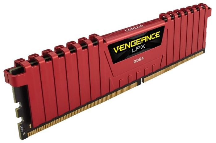 DDR4 16GB (2x8GB) 3200 MHz Corsair Vengeance LPX CL16 Red [CMK16GX4M2B3200C16R]
