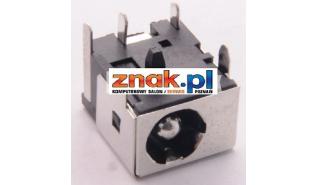 Gniazdo GNL11 do wtyczki 5.5x2.5mm do notebooków Asus (A5E, A6R, F3F, F3J, F3S, F5SL, F5V), Advent, Averatec, Clevo, Compal, HP, ECS, Fujitsu-Siemens, LG, MSI, Toshiba