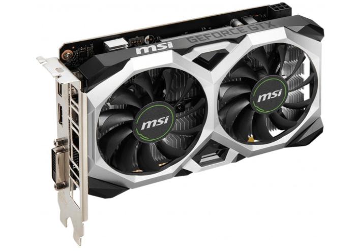 GeForce PCI-E GTX1650 MSI 4GB GDDR6 D6 Ventus XS OCV3 BOX [GeForce GTX 1650 D6 VENTUS XS OCV3] (DVI, HDMI 2.0b, DP 1.4a) (128-bit, PCI-E 3.0)