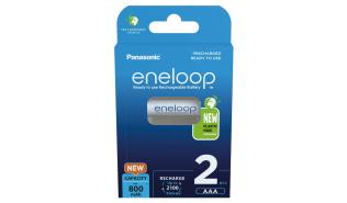 Panasonic Eneloop akumulatory LR03, AAA 800mAh (2 szt.) [BK-4MCDE/2CP]