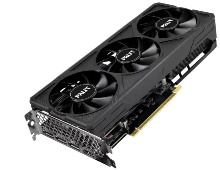 GeForce PCI-E RTX4060Ti Palit 16GB GDDR6 JetStream [NE6406T019T1-1061J] (1xHDMI 2.1a, 3xDP 1.4a) (128-bit, PCI-E 4.0)