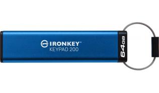Kingston IronKey Keypad 200 64GB USB 3.2 (145/115MB/s) AES Encrypted (szyfrowany) [IKKP200/64GB]