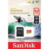 Secure Digital 64GB Sandisk Micro SDXC Extreme Action Cam UHS-I Class 10 A2 C10 V30 (160/60MB/s) [SDSQXA2-064G-GN6AA]