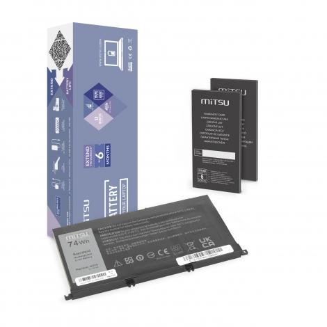 Mitsu bateria Dell Inspiron 15 7557, 7559 10.8V/11.4V, 6600mAh (74Wh) 6 ogniw [BC/DE-7557H]
