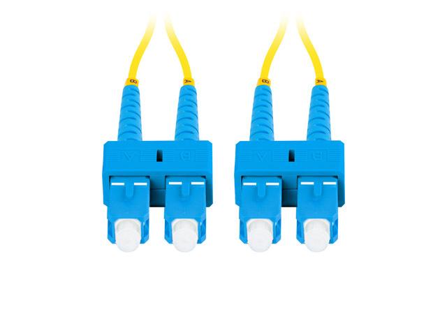 Lanberg patchcord światłowód SM SC/UPC-SC/UPC DUPLEX 3mm LSZH G657A1 żółty (10m) [FO-SUSU-SD11-0100-YE]