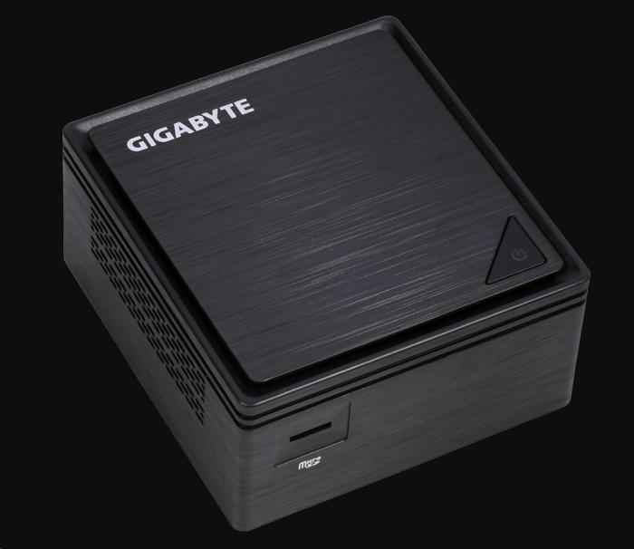 Komputer miniPC GIGABYTE BRIX GB-BPCE-3455 Celeron Dual-Core J3455 2.3GHz/1 slot DDR3/HDD lub SSD SATA/brak systemu