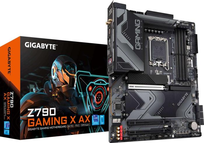 Gigabyte Z790 GAMING X AX (Intel Z790) [S1700, 4xDDR5 do 7600MHz, (HDMI 2.0, DP 1.2) (4xM.2, 1xPCIe 5.0 x16, 1xPCIe 4.0 x4, 1xPCIe 3.0 x4), WiFi 6E, ATX]