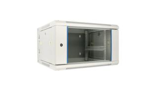 Extralink szafa rack wisząca 19 6U 600x600 AZH drzwi metalowe (szary) [EX.12936-6U]