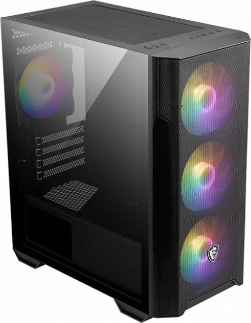 MSI MAG Forge M100R (szkło hartowane) (2xUSB 2.0, 1xUSB 3.0) (2x2.5, 2x3.5)