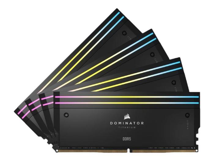 DDR5 96GB (2x48GB) 6600 MHz Corsair Dominator Titanium RGB XMP 3.0 CL32 32-39-39-76 1.4V [CMP96GX5M2B6600C32]