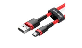 Baseus kabel ładowania i transmisji (2A) USB micro (M) / USB (M) (3.0 m) (czerwony) [CAMKLF-H09]