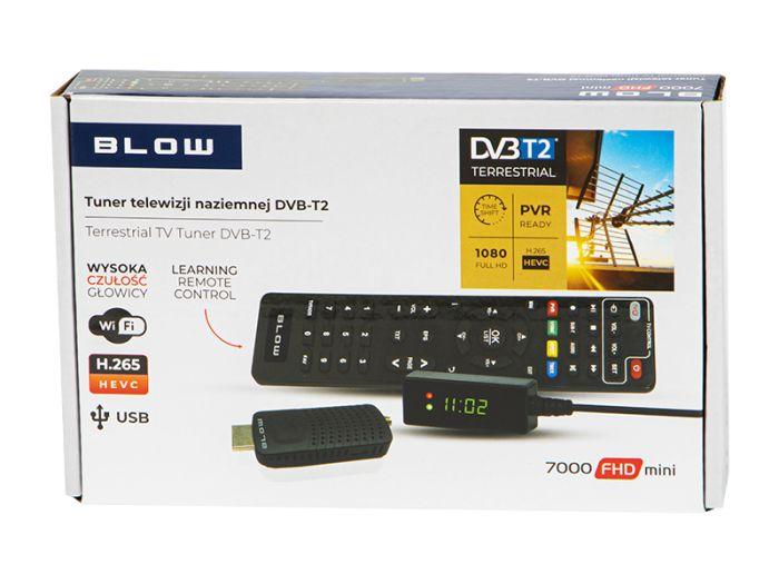 Tuner cyfrowy Blow DVB-T2 7000FHD MINI H.265 [77-044]