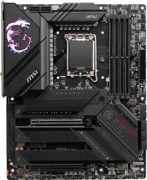 MSI MPG Z790 CARBON WIFI (Intel Z790) [S1700, 4xDDR5 do 7600MHz, (HDMI 2.1) (5xM.2, 1xPCIe 5.0 x16, 1xPCIe 4.0 x4, 1xPCIe 3.0 x1), WiFi 6E, ATX]