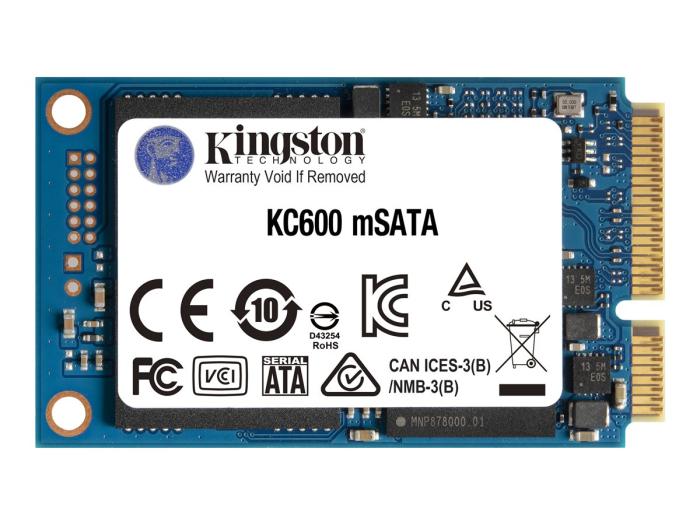 Kingston KC600 mSATA 512GB SSD (550/520MB/s) [SKC600MS/512G]