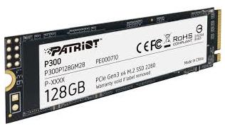 Patriot Viper P320 128GB SSD M.2 2280 PCIe Gen3x4 NVMe 1.3 (60TB TBW) (1600/1000 MB/s) [P320P128GM28]