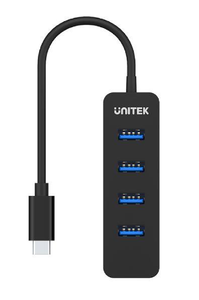 Unitek H1117B USB-C 3.1 Hub (4xUSB 3.1, 1xUSB-C PD10W) (15 cm)