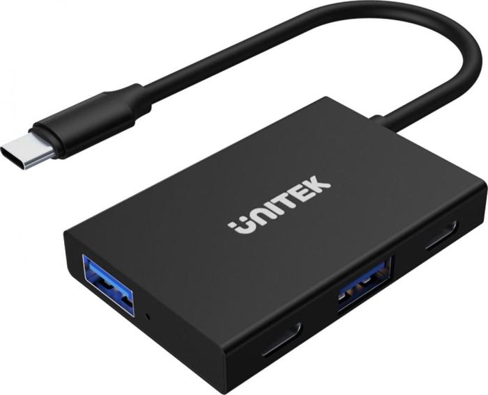 Unitek H1302A USB-C Hub (2xUSB-A 3.1 Gen2 10Gb, 2xUSB-C 10Gb) (12 cm)