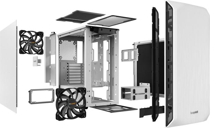 be quiet! Pure Base 500 White ATX Midi (metal) (2xUSB 3.2 Gen1) (5x2.5, 2x3.5/2.5) [BG035]