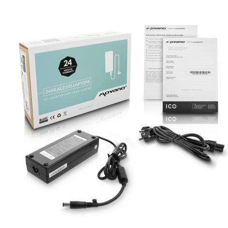 Movano zasilacz do laptopa HP 18.5V / 6.5A / 120W z wtyczką 7.4x5.0mm [HP18565P]