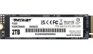 Patriot Viper P320 2TB SSD M.2 2280 PCIe Gen3x4 NVMe 1.3 (960TB TBW) (3000/2200 MB/s) [P320P2TBM28]