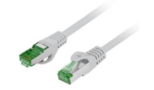 Lanberg (10.0m) Kabel sieciowy (Patchcord) kat.7 S/FTP LSZH CU Fluke Passed (szary) [PCF7-10CU-1000-S]