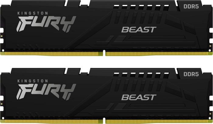 DDR5 64GB (2x32GB) 6000 MHz Kingston Fury Beast Black CL40 40-40-40 1.35V [KF560C40BBK2-64]