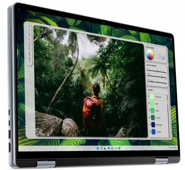 DELL Inspiron 16 7640 2w1 [7640-5359] 10-Core Intel Ultra 5 125U/16 1920x1200 błyszcząca, dotykowy / 16GB LPDDR5x / 512GB / Intel Arc / pk / 2.18kg / Win11Pro (niebieski)