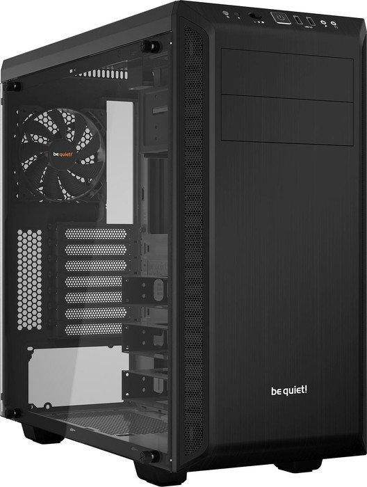 be quiet! Pure Base 600 Window Black ATX Midi (szkło hartowane) (2xUSB 3.2 Gen1) (2x2.5, 6x2.5 (konwertowalne z 3 zatok 3.5), 3x3.5, 2x5.25) [BGW21]