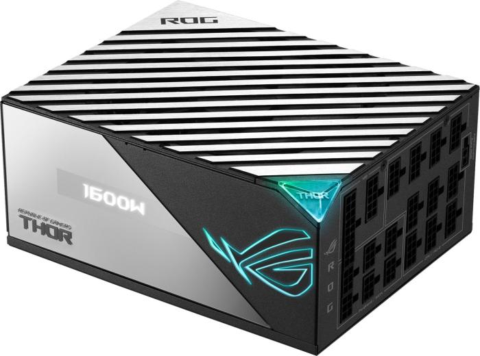 Asus ROG THOR (1600W) Titanium (1x135mm) Modularny 80+Titanium (CPU 1x4+4) (PCI-E 8x6+2, 1x16) (6xMolex, 12xSATA) [ROG-THOR-1600T-GAMING]