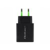 Qoltec Uniwersalna ładowarka sieciowa 230V (Quick Charge) / USB-C PD (5V/3A, 9V/2A, 12V/1.5A) USB-A QC 3.0 (5V/3A, 9V/2A, 12V/1.5A) (18W) [51713]