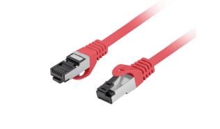 Lanberg (1.0m) Kabel sieciowy (Patchcord) kat.8.1 S/FTP LSZH CU Fluke Passed (czerwony) [PCF8-10CU-0100-R]