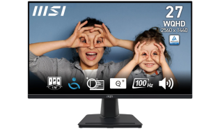 (27) MSI MP275QDE (IPS LED, 1920x1080, 300, 4/1ms, 100Hz) (2xHDMI 2.0, 1xDP 1.2, 1xAudio) głośniki (2x2W), czarny