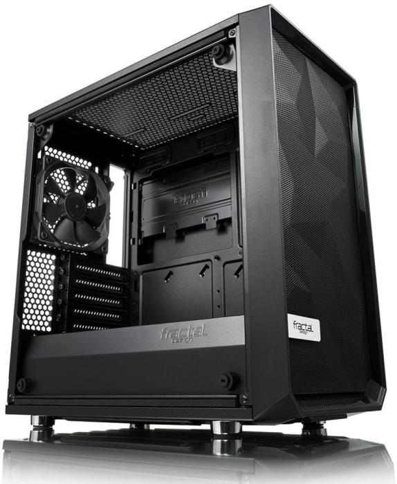 Fractal Design Meshify MINI C Blackout Tempered Glass (szkło hartowane) (2x USB 3.0) (3x2.5, 2x3.5) [FD-CA-MESH-C-MINI-BKO-TGD]