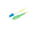 Lanberg patchcord światłowód SM LC/UPC-SC/APC SIMPLEX 3mm LSZH G657A1 żółty (2m) [FO-LUSA-SS11-0020-YE]