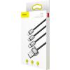 Baseus 3w1 kabel ładowania i transmisji (3A) USB micro, Lightning, USB-C (M) / USB 3.0 (M) (1.2 m) (czarny) [CAMLT-PG01]