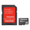 Secure Digital 32GB Sandisk Micro SDHC Class 4 + adapter [SDSDQB-032G-B35]