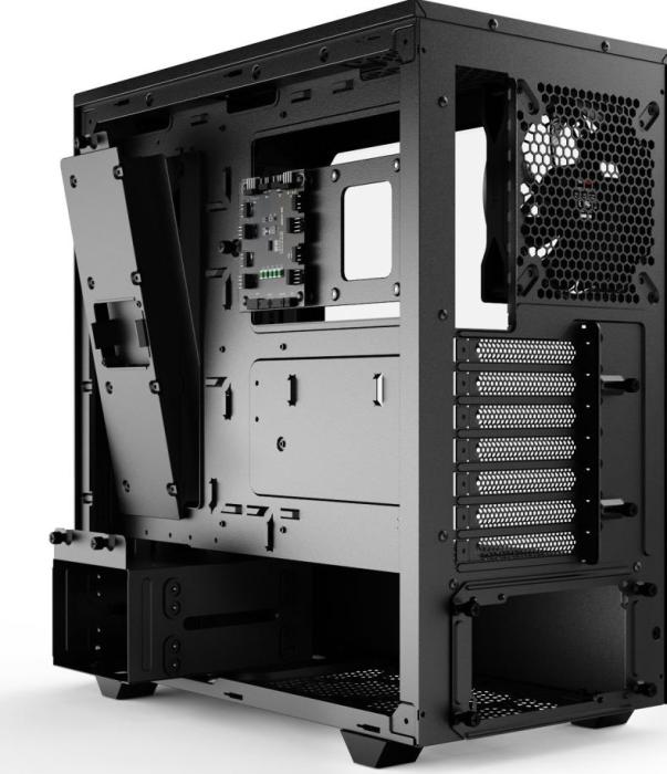 be quiet! Pure Base 500 FC Black ATX Midi (szkło hartowane) (1xUSB 3.2 Gen1, 1xUSB-C 3.2 Gen2) (4x2.5, 2x3.5) [BGW43]