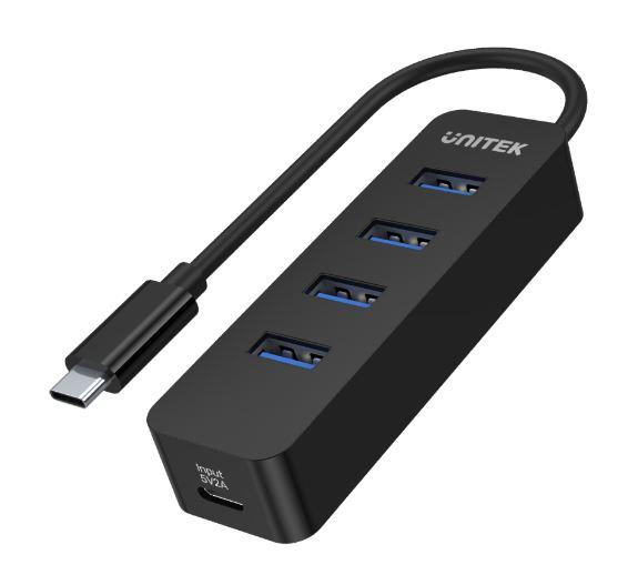 Unitek H1117B USB-C 3.1 Hub (4xUSB 3.1, 1xUSB-C PD10W) (15 cm)
