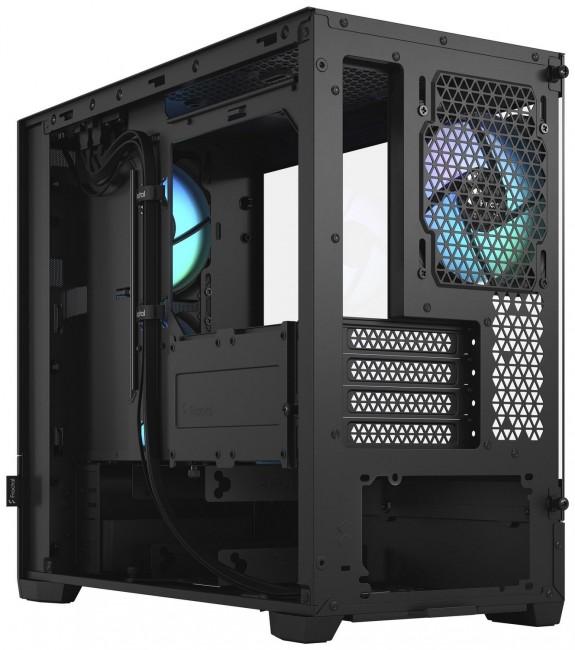 Fractal Design Pop Mini Air RGB Black TG Clear Tint (szkło hartowane) (2x USB 3.0) (2x2.5, 2x3.5) [FD-C-POR1M-06]