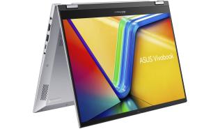 Asus Vivobook S14 Flip 2w1 [TP3402VA-LZ657W] 8-Core Intel Core i5-13420H /14 1920x1200 błyszcząca, dotykowy 360 IPS / 16GB / 512GB / UHD / pk białe / 1.5kg / Win11Pro (srebrny)
