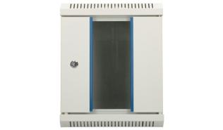 Extralink szafa rack wisząca 10 6U 600x450 drzwi przeszklone (szary) [EX.14473-6U]