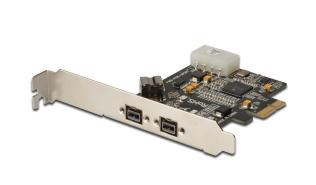 Kontroler Fire Wire PCI-E 800 Digitus 2x zew. 1x wew. IEEE1394b 9-pin, Low Profile [DS-30203-2]